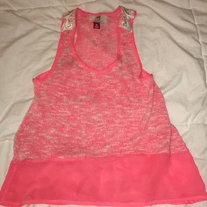Orange Dress Tank Top Shirt